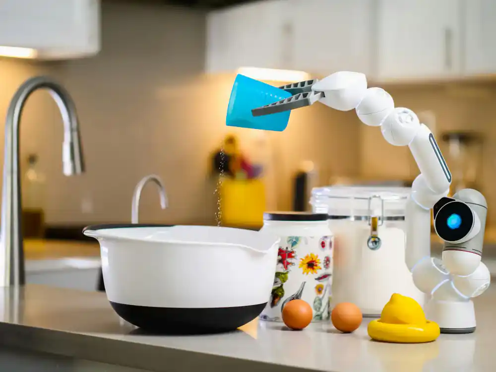 Advanced smart kitchen appliances in a modern lab environment